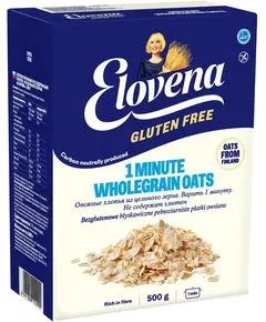 Пластівці вівсяні безглютенові 1 Хвилина Elovena 500 г