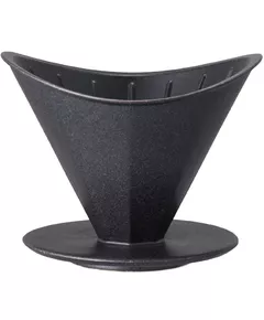 Воронка для пуровера pour-over порцелянова на 4 чашки Kinto OCT чорна