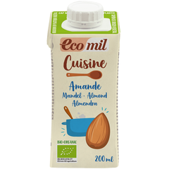 Ecomil Вершки рослинні Мигдалеві для приготування органічні 200 мл