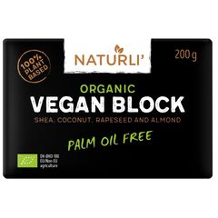 Веганське масло органічне заморожене Naturli’ блок 200 г