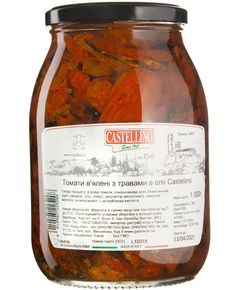 Castellino Томати в'ялені з травами в олії 1 кг
