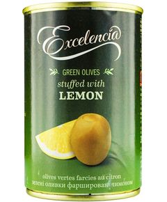 Excelencia Оливки зелені фаршировані лимоном 314 мл
