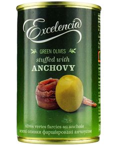 Excelencia Оливки зелені фаршировані анчоусом 314 мл