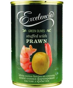 Excelencia Оливки зелені фаршировані креветкою 314 мл