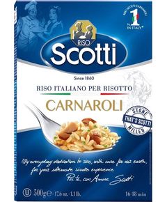 Scotti Рис Карнаролі довгозернистий для різотто 500 г