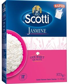 Scotti Рис Жасмін довгозернистий в пакетиках для варки 3шт*125 г