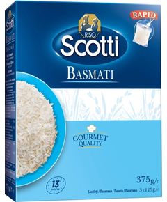 Scotti Рис Басматі довгозернистий в пакетиках для варки 3шт*125 г