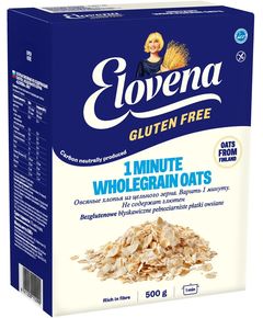 Пластівці вівсяні безглютенові 1 Хвилина Elovena 500 г