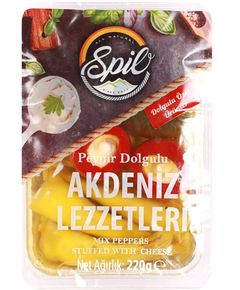 Spil Перець Асорті фарширований сиром маринований 220 г