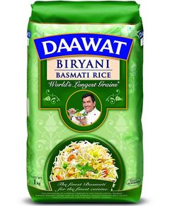 Daawat Рис Басматі Бір'яні пропарений 1 кг
