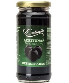 Excelencia Оливки чорні без кісточки 240 мл