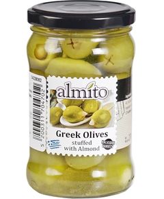 Оливки зелені фаршировані мигдалем Almito 320 мл