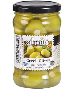 Оливки зелені фаршировані крем-сиром Almito 270 г