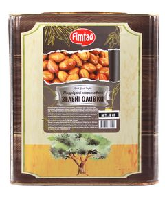 Fimtad Оливки зелені надрізані мариновані з кісточкою 8 кг