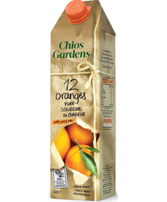Сік апельсиновий з м'якоттю 100% Chios Gardens 1 л