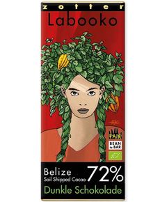 Zotter Labooko Шоколад чорний 72% Какао з Белізу органічний 2*35 г