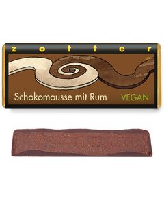 Zotter Шоколад чорний Ром-Шоколадний Мус веганський органічний 70 г