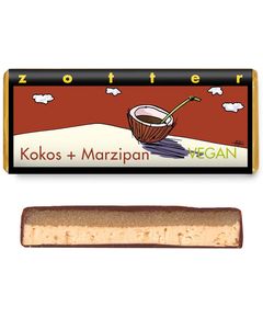 Zotter Шоколад чорний Кокос-Марципан веганський органічний 70 г