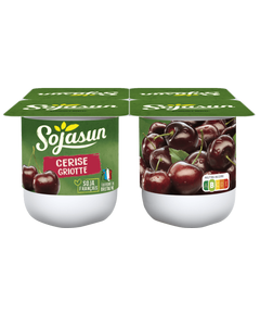 Sojasun Веган йогурт з ферментованої сої Вишня 4шт*100 г