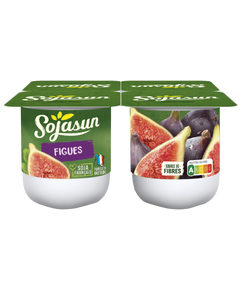 Sojasun Веган йогурт з ферментованої сої Інжир 4шт*100 г