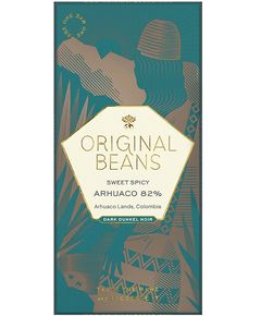 Original Beans Шоколад чорний 82% Какао Архуако Анкестрал Лендс Колумбія органічний 70 г