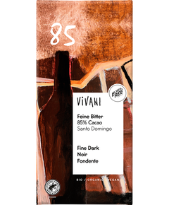 Vivani Шоколад чорний 85% Какао з Санта-Домінго органічний 80 г