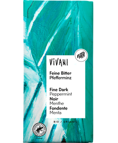 Vivani Шоколад чорний з м'ятою 68% Какао з Санта-Домінго органічний 100 г