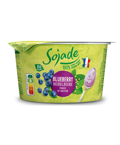 Йогурт веганський з ферментованої сої Чорниця органічний Sojade 150 г