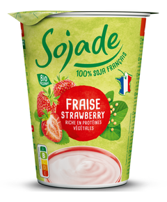 Йогурт веганський з ферментованої сої Полуниця органічний Sojade 400 г