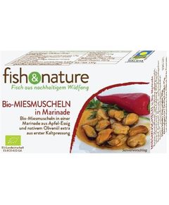 Fish&Nature Мідії мариновані органічні 115 г