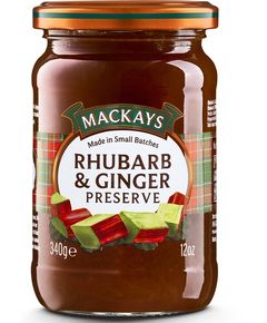 Mackays Джем Ревінь з Імбирем 340 г