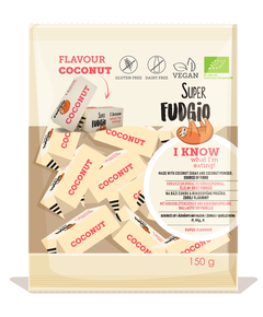 Super Fudgio Цукерки карамельні Кокос веганські органічні 150 г