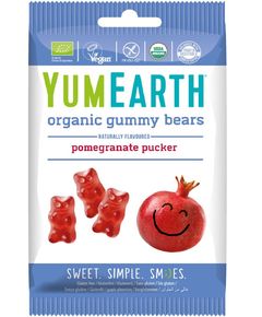 YumEarth Цукерки желейні Гранат органічні 50 г