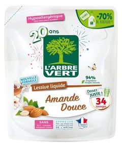 L'arbre Vert Гель для прання універсальний Солодкий Мигдаль Запаска 1,5 л