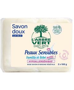 L'Arbre Vert Мило тверде Чутлива Шкіра упаковка 2шт*100 г