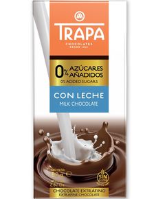 Trapa Шоколад без цукру молочний 30% Какао 80 г