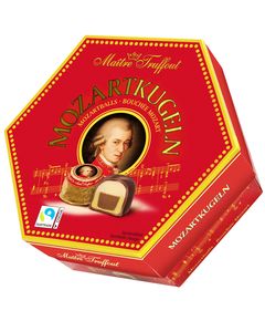 Maitre Truffout Цукерки шоколадні з марципаном Моцарт Кульки 300 г