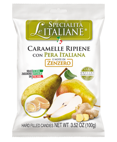 Le Specialitа Italiane Льодяники карамельні Груша-Імбир з Емілії Романьї IGP 100 г