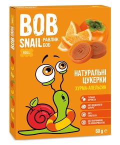 Bob Snail Цукерки фруктові Хурма-Апельсин 60 г