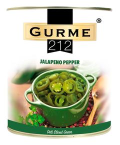 Gurme212 Перець Халапеньйо нарізаний 2,9 кг