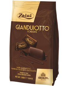 Zaini Цукерки шоколадні з фундуком Джандуйотто Чорний Шоколад 160 г