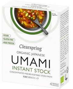Паста для приготування Бульйону Умамі з місо та овочів органічний швидкого приготування Clearspring 112 г