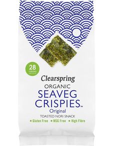 Чипси з водоростей Норі Original органічні Clearspring 4 г