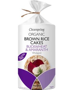 Clearspring Хлібці з бурого рису Гречка-Амарант безглютенові органічні 120 г