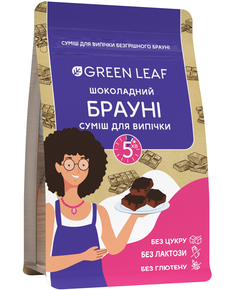 Green Leaf Суміш для випічки Шоколадний Брауні безглютенова 300 г