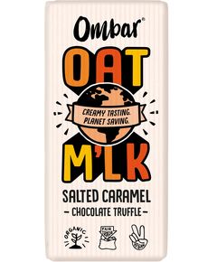 Ombar Шоколад сирий темний Вівсяне Молоко-Cолона Карамель-Трюфель веганський органічний 70 г