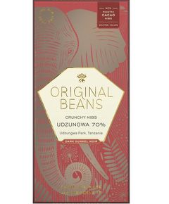 Original Beans Шоколад чорний Удзунгва Парк Танзанія 70% какао веганський органічний 70 г