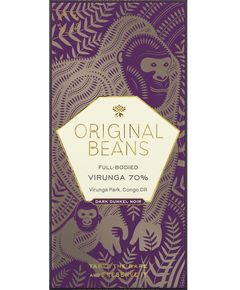 Original Beans Шоколад чорний Вірунга Парк Конго 70% какао веганський органічний 70 г