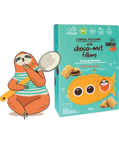 Super Fudgio Злакові подушечки з горіховим кремом безглютенові органічні 200 г