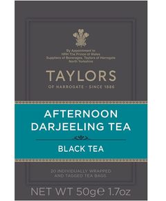 Taylors of Harrogate Чай чорний Полуденний Дарджилінг пакет 20шт*2,5г